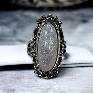 ORNATE OVAL STATEMENT RING